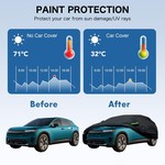 TopikaAuto 10-Layer SUV Car Cover UV Resistant and Waterproof All Weather