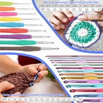 Topika - Chrochet Kit, Beginners Crochet Kit, Crochet Set With Yarn Bag