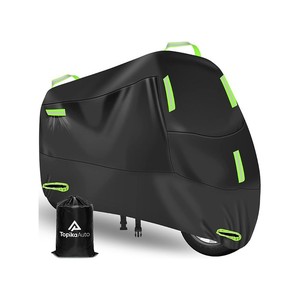 TopikaAuto - 4 Sizes Motorcycle Cover Waterproof Outdoor Heavy Duty 210D PU