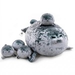 Topika Seal Plush Cute Plushies 5pcs Tummy Time Pillow Toy