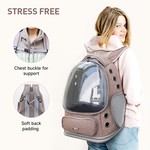 Topika Cat Backpack Carrier Bag, Foldable Dog Carrier Bag for Travel
