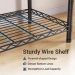 Topika Heavy-Duty Wardrobe Organiser, 4 Rods, 8 Shelves, 175 x 40 x 194 cm