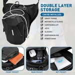 Topika Motorcycle Thigh Bag Water-Resistant Leg Pouch with Reflective Strap