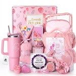 Topika Pink Spa Gift Set for Her, Self Care Hamper for Home Relax & Gifting