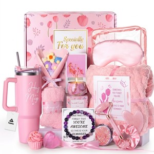 Topika Pink Spa Gift Set for Her, Self Care Hamper for Home Relax & Gifting
