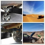 TopikaAuto 4.5T 9T Heavy Duty All Terrain 6m Tow Recovery Strap with Hooks