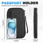 Topika-Passport Holder for Travel,Premium Passport Wallets w/ RFID Blocking