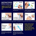 ZEYAR - 15mm Jumbo Acrylic Paint Markers, 6 Pastel Colours, Water-Based