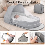 Topika Travel Bassinet Portable Bed Bassinet for Newborn