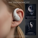 Topika - Earpods With Hooks Hooked Earphones Waterproof Earbuds
