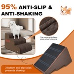 TopikaPet - 3-Step Dog Stairs for Small Dogs and Cats