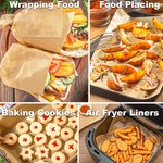 Topika - 200 Piece Parchment Paper Sheets, 30 x 40cm Baking Paper Non-Stick