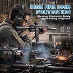 PROHEAR Slim Shooting Ear Protection Earmuffs with NRR 26dB Noise Reduction