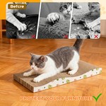 Topika Cat Scratching Board 2pcs, Curved Corrugated Scratch Pad