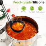 Topika 33pcs Silicone Kitchen Utensils Set With Stainless Steel Handle