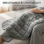 Topika - Weighted Lap Blanket, Thick Warm Winter Throw, 61 X 74cm