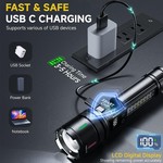 Topika Rechargeable Torch USB Camping Torch 1000Lm Tourch Light