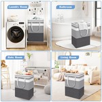 Topika - 75L Large Waterproof Laundry Baskets with Handles