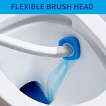 Topika Disposable Toilet Brush & Holder Set with 16 Refills , No Mess