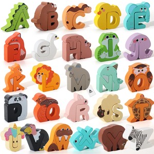 Topika Alphabet Animal Puzzles Alphabet Wooden Puzzles For Kids 3-5