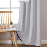 Topika Blackout Curtains, Double Layer Thermal Insulated Noise Reduction