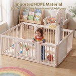Topika Large Baby Playpen & Toy Storage Cabinet Set, 100 Ocean Balls
