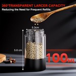 Topika-Salt and Pepper Shakers Set, Electric Pepper Grinder with Light