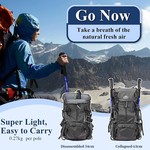 Topika - Hiking Sticks Anti-Shock Trekking & Walking Poles Super Light