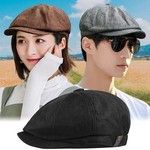 Unisex Casual Newsboy Hat Retro Beret Octagonal Cap