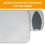 Topika Portable Heat Resistant Travel Ironing Pad with silicone iron rest