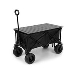 Topika 180L Foldable Camping Wagon Cart with Rear Door& Removable Table Top
