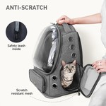 Topika - Cat Backpack Carrier Bag,Grey Foldable Dog Carrier Bag for Travel