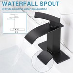 TopikaHome - Black Bathroom Faucets, Modern Sink Faucet & Basin Mixer Tap