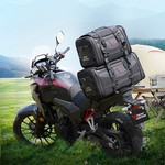 Motocentric 50/60L Waterproof Motorcycle Tail Bag, Rear Seat Travel Luggage