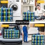 TopikaHome - Extra Large Moving Bags with Zippers & Carrying Handles (135L)