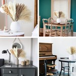 Topika Dried Pampas Grass Decor 100pcs Artificial Flowers for Home, Wedding
