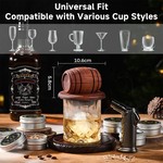 Topika Whiskey Smoker Kit Cocktail Smoker with Torch, 6pcs Wood Chips Set