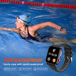 Topika Bluetooth Calling Smartwatch,IP67,120 Sports Modes,Sleep Track