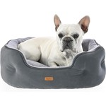 TopikaPet Washable Dog Bed, Plush Pet Bed for Small Dogs, Cat Bed