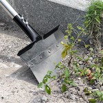 Topika - Adjustable Garden Shovel & Scraper 134CM Steel Handle Weeding Tool