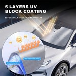 Topika Umbrella Car Shield, Foldable Car Shade Umbrella For Car Windshield