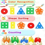 TopikaKids - 2-in-1 Montessori Baby Toy Set with Xylophone and Stacking Toy