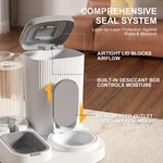 Topika Automatic Pet Feeder & Water Bowl Set, 2.4L + 1.3L Capacity