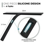 Topika - Shower Squeegee And Window Cleaner, Shower Cleaning Tool With Hook