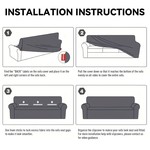 Elastic Closure Couch Covers, Universal Sofa Cover 1 2 3 4 Seater