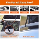 TopikaAuto - 840D Waterproof Car Roof Luggage Bag Carrier Bag, 425L/568L