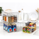 Topika 6Pcs Clear Storage Containers With Lid For Food Storage Isolate Odor