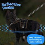 TopikaPet - Adjustable Cat Harness and Leash Set for Walking and Safety