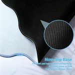 Topika - Blue Mousepad, 80X40Cm Desk Mat, Waterproof Fabric, Non-Slip Base