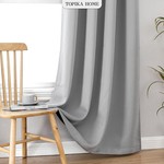 Topika Blackout Curtains, Double Layer Thermal Insulated noise reduction